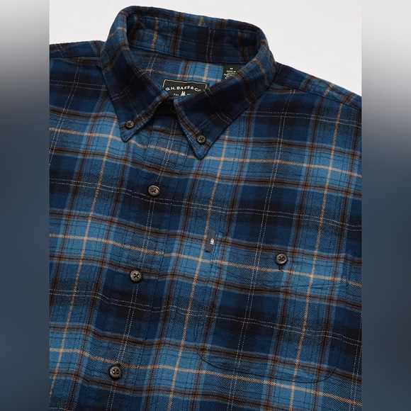 G.H. Bass & Co. Men's Fireside Flannels Long Sleeve Button Down Shirt Size S - Picture 2 of 6